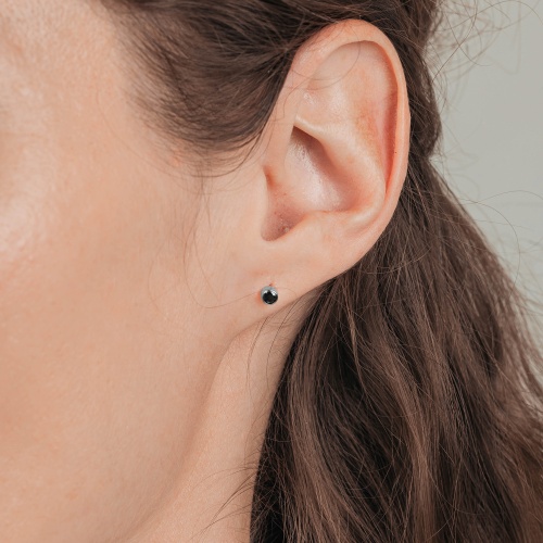 Пусеты Fiore Luna Cubic zirconia Black, SWE0128 BL S фото 4